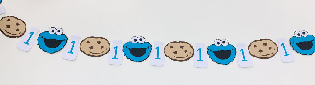 Cake Smash Cookie Monster Bunting