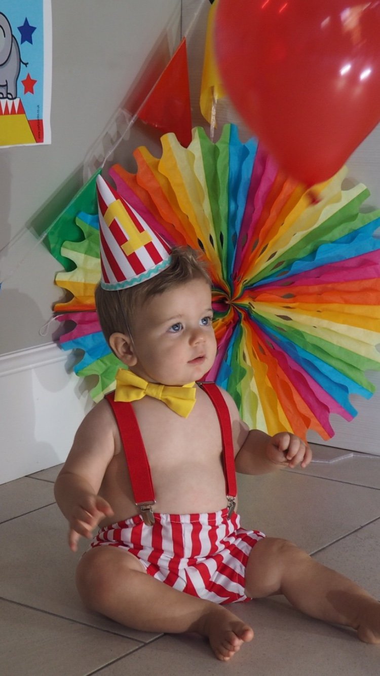 Boys Circus Themed Cake Smash Outfit